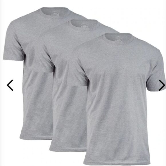 various Other - 3 Pack Men's Big & Tall Plain Short Sleeved Grey Tshirts